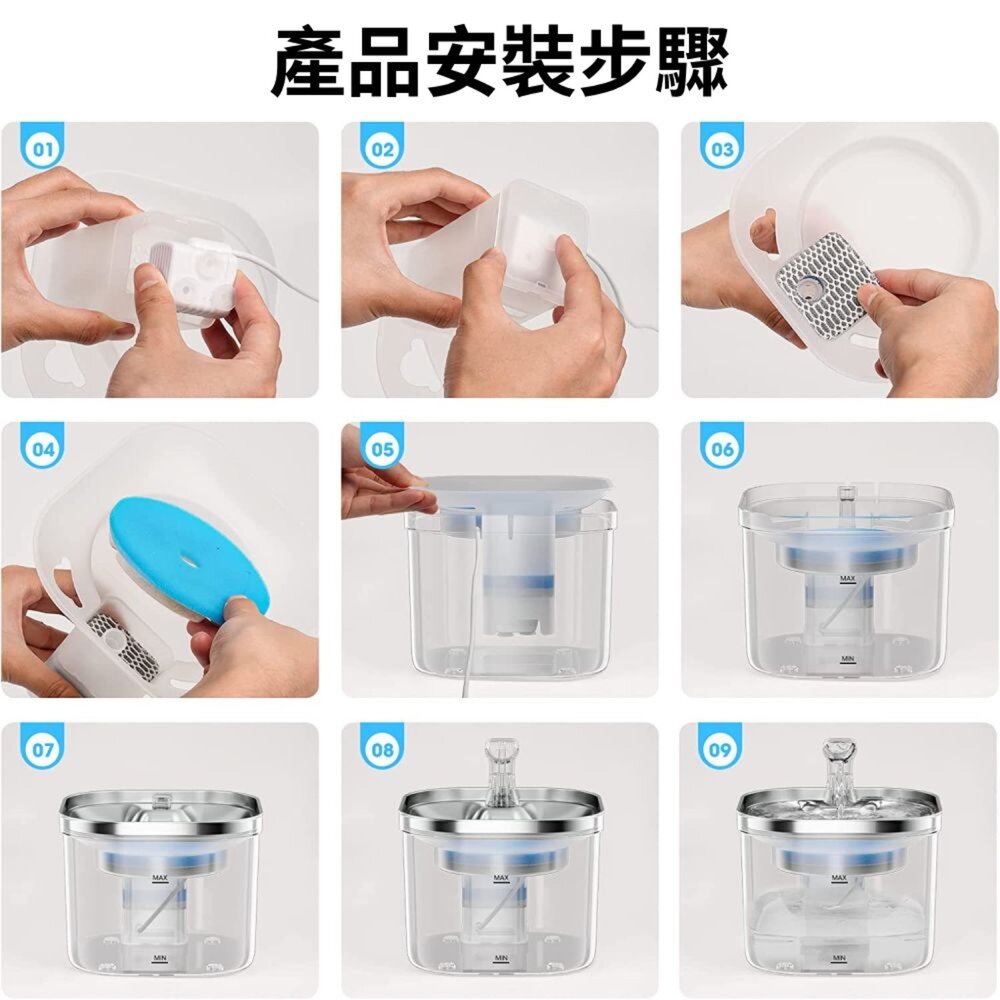 Cooler自動飲水器 不銹鋼 飲水器 自動飲水機 寵物飲水器 貓飲水 狗飲水毛掌櫃寵物店-圖片-7