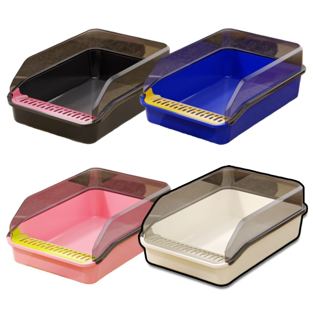 250815231506-MEGA半封閉貓砂盆 半封閉開放式集裝箱貓沙盆 貓咪廁所 貓便盆 貓砂 大貓盆毛掌櫃寵物店