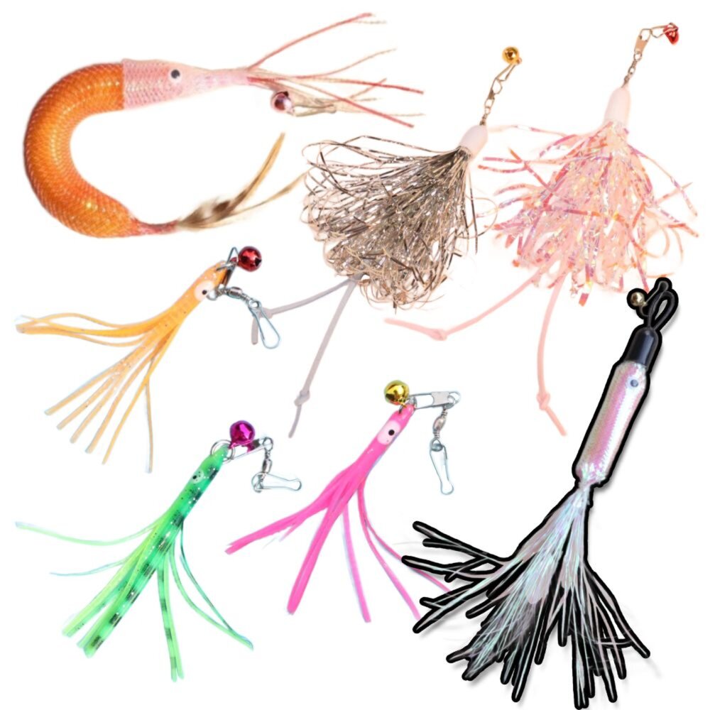 250815232950-NB 海底生物 逗貓棒替換頭 貓咪互動玩具 高顏值逗貓頭 天然羊毛填充 貓玩具配件毛掌櫃寵物店