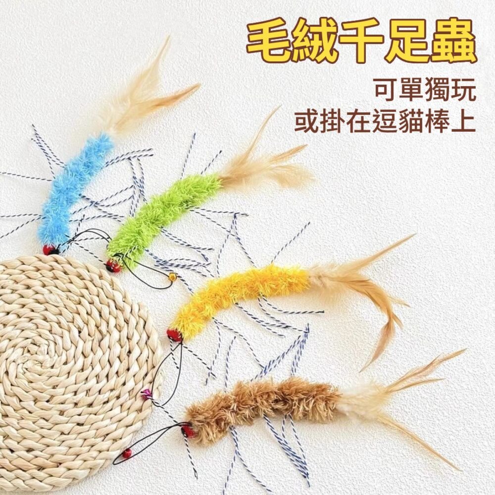 NB 千足蟲 替換頭 逗貓棒 互動貓玩具 可單獨玩 掛逗貓棒 吸引貓咪捕獵 咬咬玩具 貓咪用品毛掌櫃寵物店-圖片-1