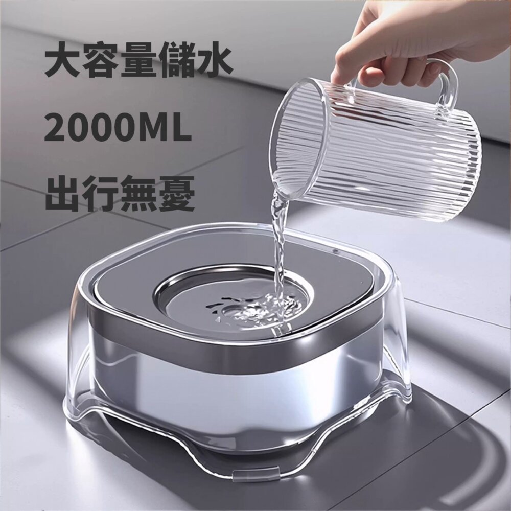 FLOAT 寵物透明浮水碗 浮水碗 漂浮碗 寵物碗 碗 透明懸浮水碗 寵物飲水器毛掌櫃寵物店-圖片-4