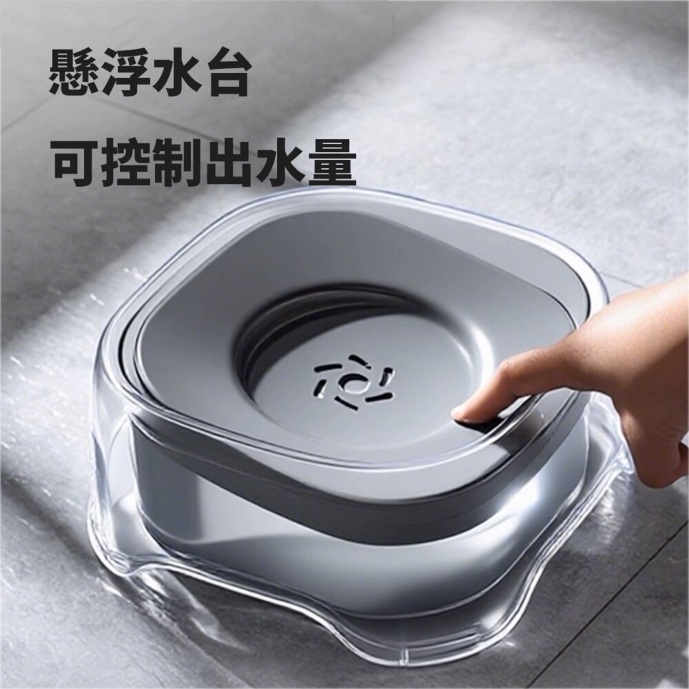 FLOAT 寵物透明浮水碗 浮水碗 漂浮碗 寵物碗 碗 透明懸浮水碗 寵物飲水器毛掌櫃寵物店-圖片-5