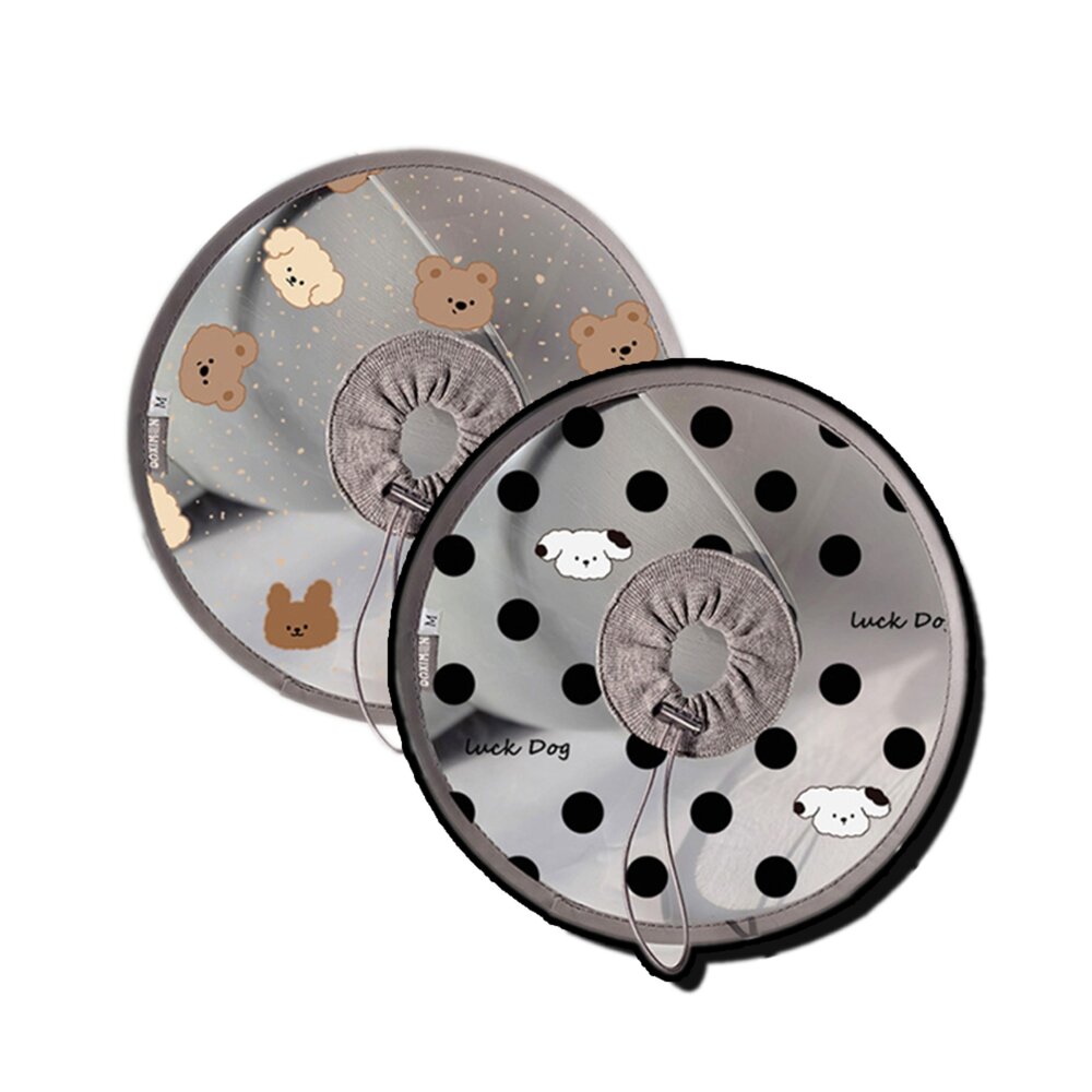 250910204937-SHAME 印花透明伊莉莎白圈 貓咪 伊麗莎白圈 時尚 印花 透明PVC 狗狗 絕育 防舔咬 護理項圈 寵物用品毛掌櫃寵