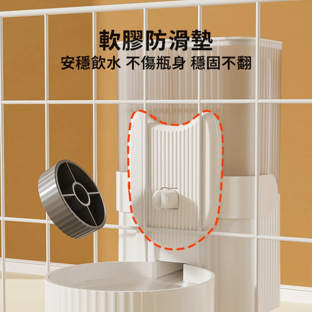 GRAC 方形貓臉掛籠 餵食器 飲水器 掛籠 大容量 防打翻 貓碗 狗碗 寵物 狗狗 用品 自動 飲水器 餵食器毛掌櫃寵-圖片-7