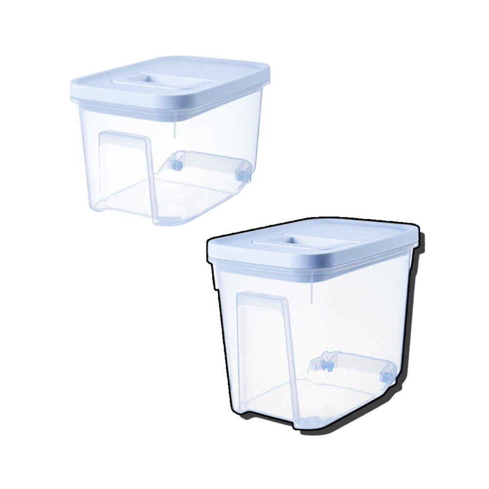 250915015234-YK 手提式儲糧桶 透明PP 狗糧桶 創意 防潮 密封 寵物 儲糧桶毛掌櫃寵物店