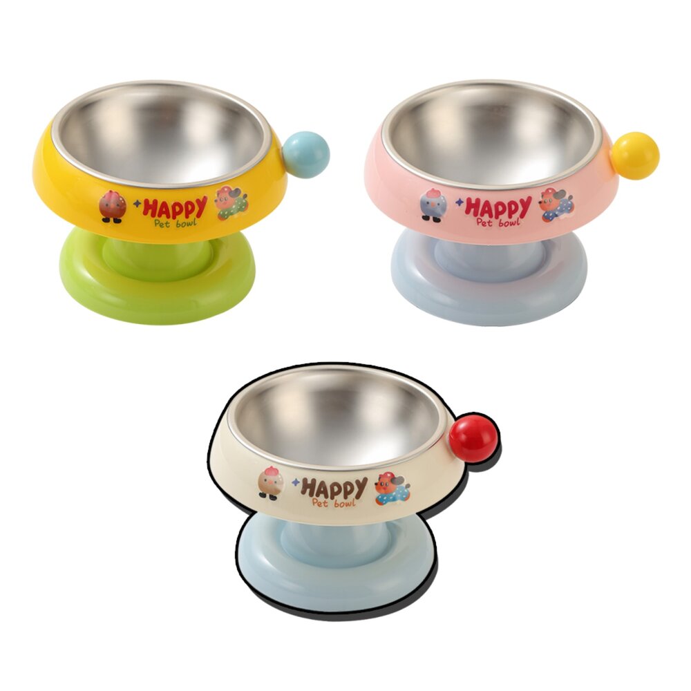 250919202817-YoMix 冰淇淋餵食碗 寵物食具 不鏽鋼單碗 彩色單碗 貓狗 健康水碗毛掌櫃寵物店