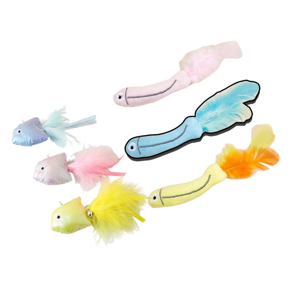 250919211252-Duodoo 貓薄荷貓玩具 羽毛 魚兒 仿真 羽毛魚 貓咪 玩具 自嗨 解悶 含貓草 新款 貓薄荷 玩具 耐抓耐咬毛掌櫃