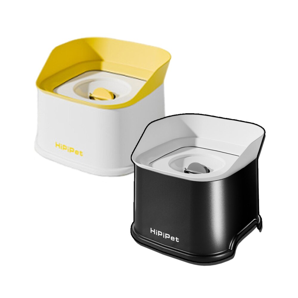 250919235406-Hipipet 防濺出方形浮水碗 簡約防濺出方形浮水碗 狗狗貓咪防濕嘴 加高大容量 貓 狗 寵物水碗毛掌櫃寵物店
