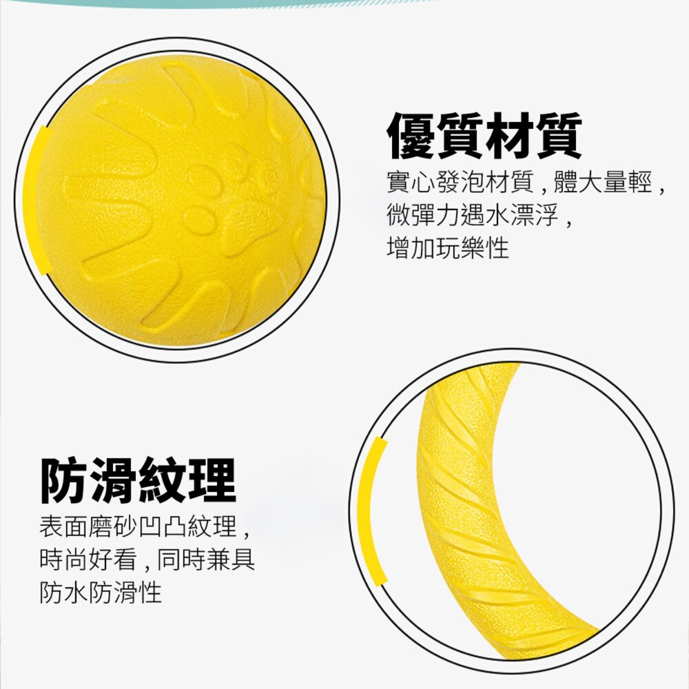 BIIITE 浮水耐咬玩具 寵物 玩具球 狗狗 浮水 訓犬 耐咬 磨牙 寵物球 穿繩球毛掌櫃寵物店-圖片-3