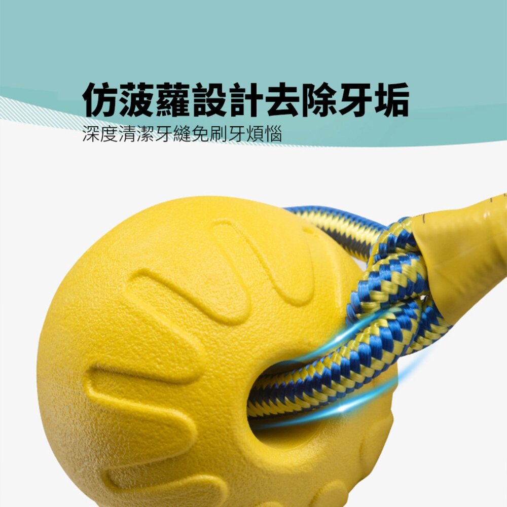 BIIITE 浮水耐咬玩具 寵物 玩具球 狗狗 浮水 訓犬 耐咬 磨牙 寵物球 穿繩球毛掌櫃寵物店-圖片-5