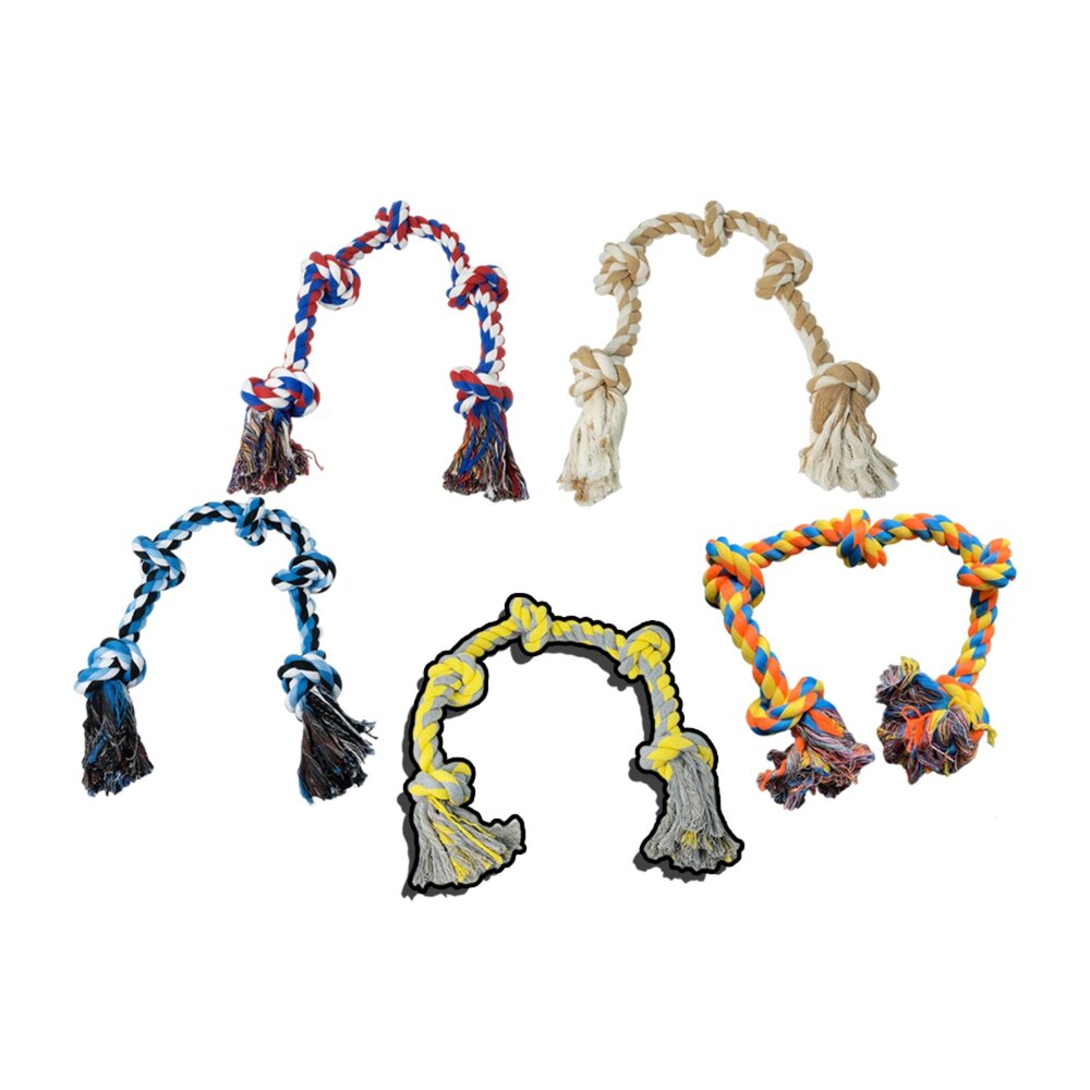 250926000852-ROOOPE 手工棉繩 中大型犬 大狗狗玩具 寵物磨牙咬繩結 編織五結 寵物玩具 耐咬不易壞毛掌櫃寵物店