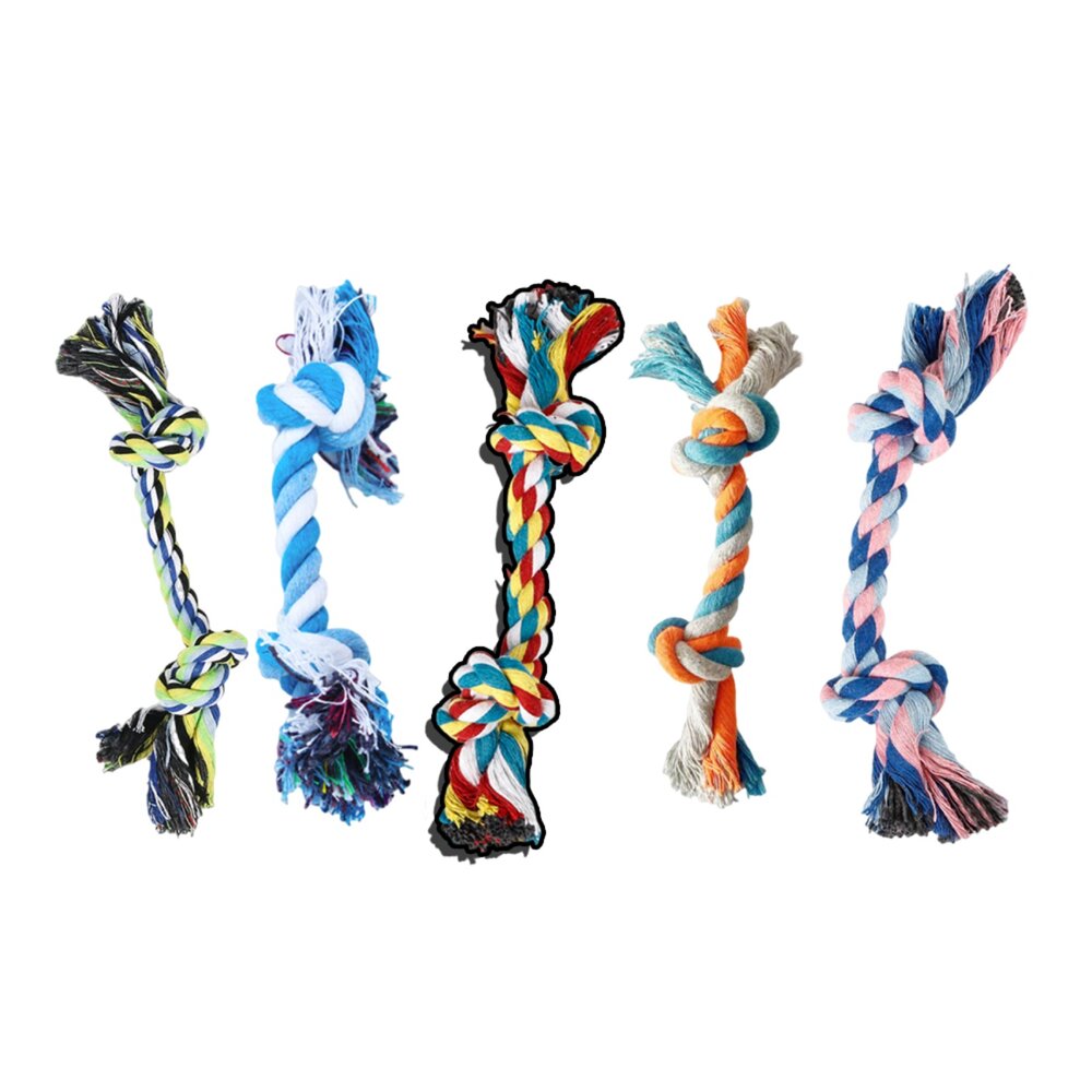 250926003805-ROOOPE 手工棉繩 中小型犬 寵物棉繩 寵物狗玩具 磨牙潔齒 狗狗專用拉扯玩具 狗咬耐用款毛掌櫃寵物店
