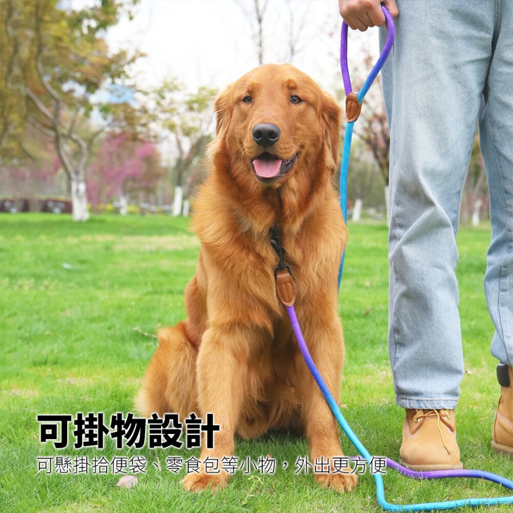 GOOUT 解放雙手 反光牽引繩 斜背牽繩 寵物狗狗貓咪散步用 高亮反光 一拖二牽引繩毛掌櫃寵物店-圖片-5