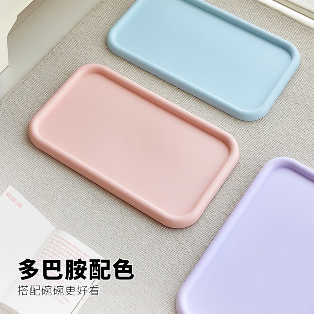 KEEVII 寬寬餐盤 寵物餐墊 防水防滑 貓咪碗墊 貓碗墊子 餐具墊 貓碗餐盤毛掌櫃寵物店-圖片-3