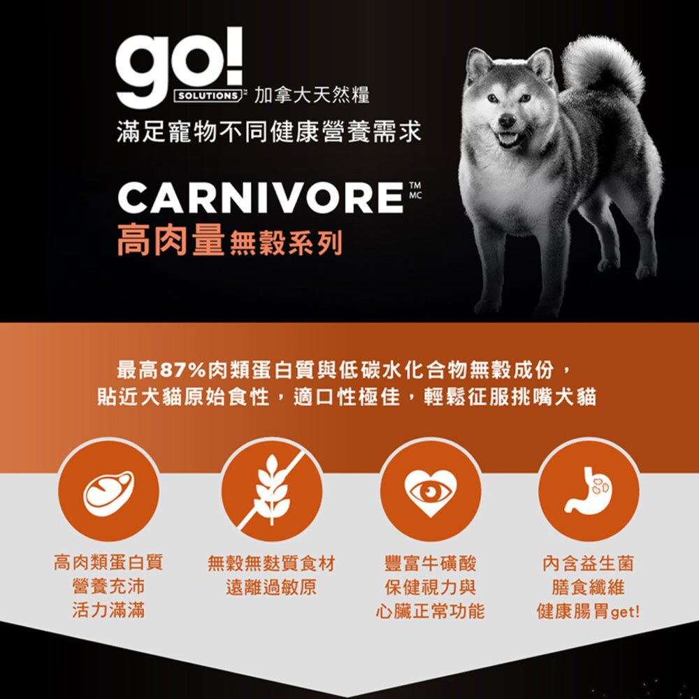 GO 全方位天然狗糧 WDJ狗飼料 WDJ推薦 GO 高肉量 低敏 幼母犬 成犬 狗飼料毛掌櫃寵物店-圖片-6