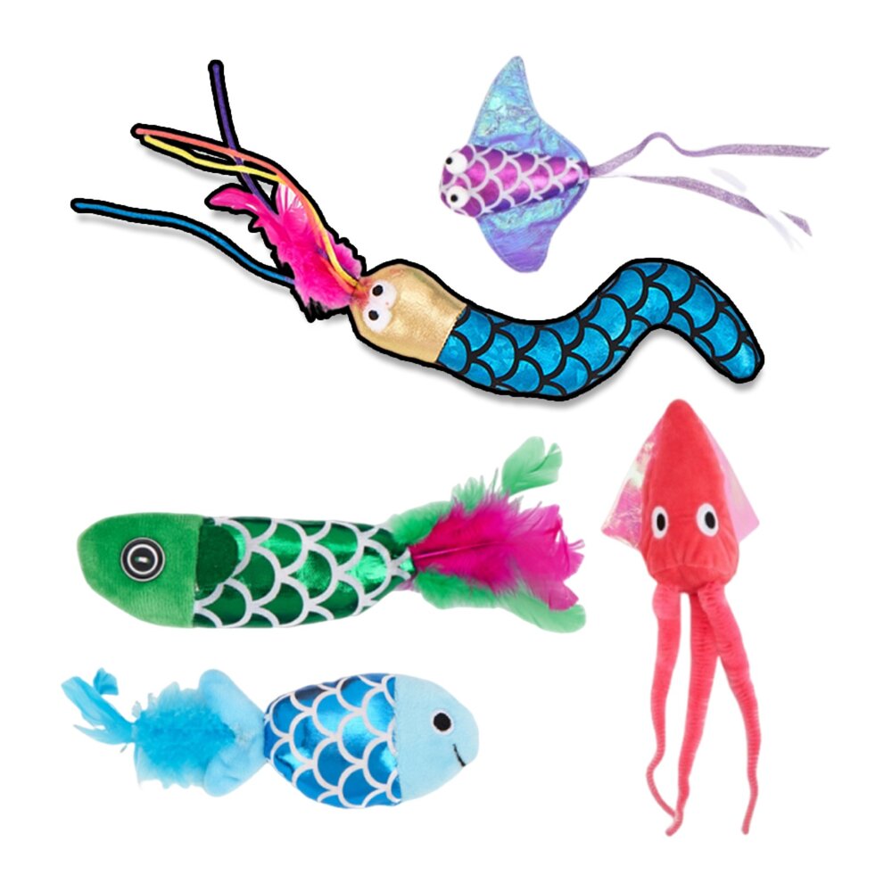 251001204917-Duodoo 海底亮光動物貓玩具 貓薄荷 貓玩具 海洋魚章魚造型 含貓薄荷 絨毛玩具 羽毛 魚 自嗨 解悶貓玩具毛掌櫃寵