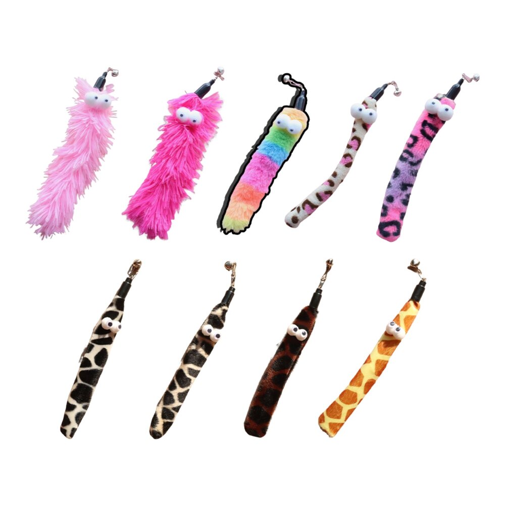 251003160625-NeeBoo 絨布毛毛蟲替換頭 動物紋 毛絨 替換頭 豹紋 毛毛蟲 逗貓桿 配件 耐咬 解悶 磨牙 幼貓自嗨用品毛掌櫃寵