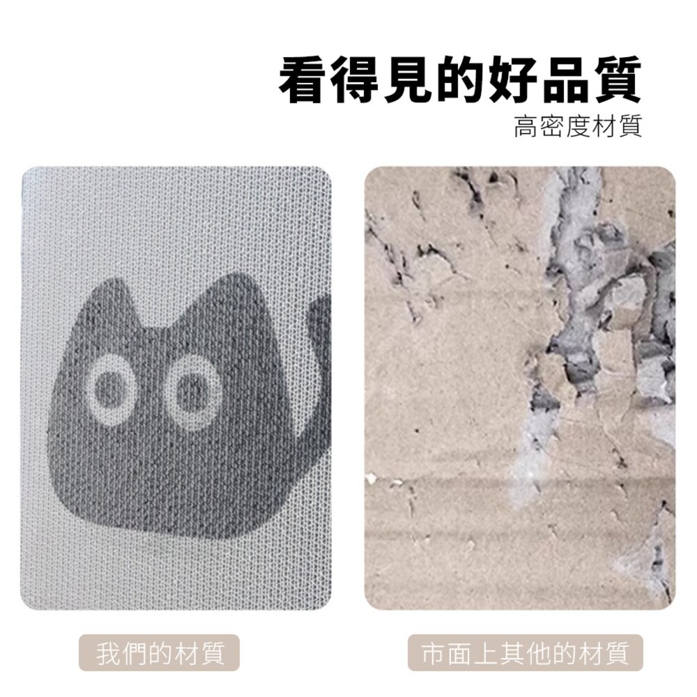 Scrapaw 大臉貓貼牆貓抓板 貓抓板 立式貼牆 耐磨環保 加厚不掉屑 貓咪磨爪 貓爪板毛掌櫃寵物店-圖片-3