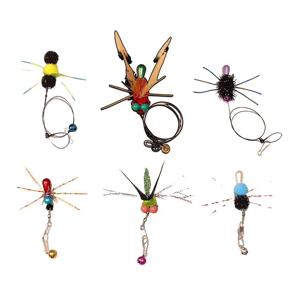 251005192446-NeeBoo 硅膠觸鬚替換頭 仿真昆蟲逗貓棒替換頭 彩色小爬蟲貓玩具 飛蟲誘貓毛掌櫃寵物店