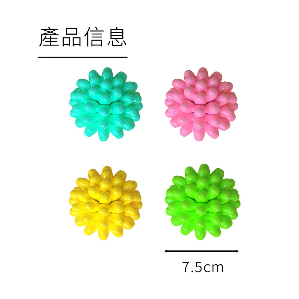 GOPLAY 耐咬玩具花開球 耐咬玩具球 寵物啃咬互動 磨牙趣味軟膠狗玩具毛掌櫃寵物店-圖片-7