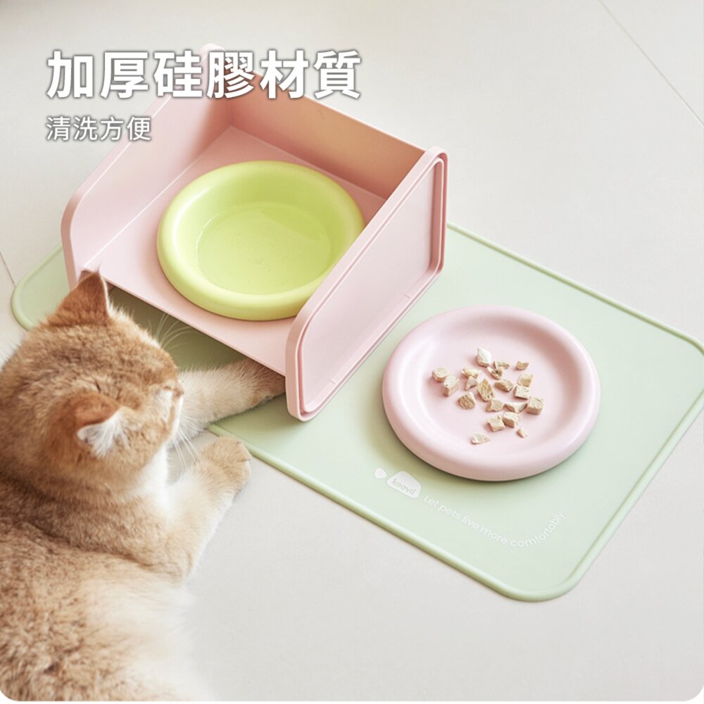 KEEVII 硅膠防滑餐墊 寵物日常吃飯用品 用餐 防污 清洗方便毛掌櫃寵物店-圖片-2