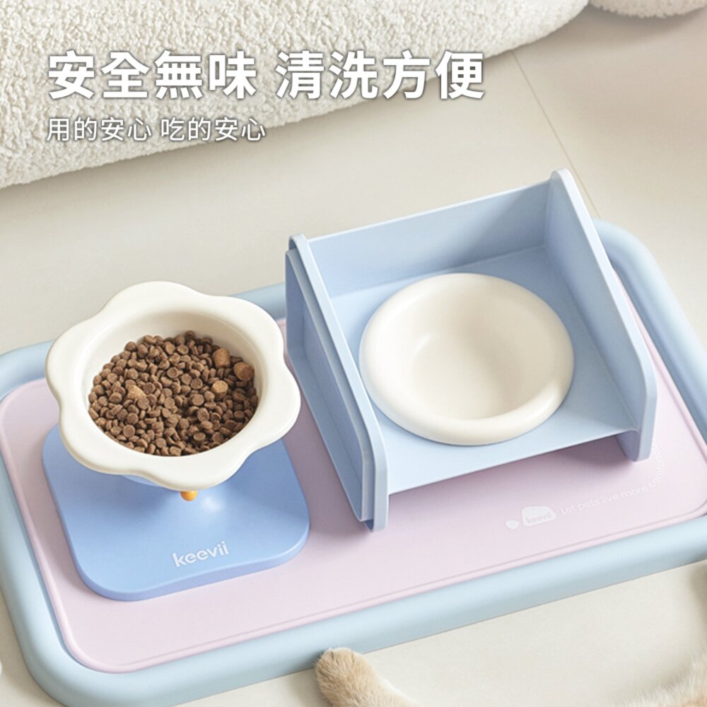KEEVII 硅膠防滑餐墊 寵物日常吃飯用品 用餐 防污 清洗方便毛掌櫃寵物店-圖片-3
