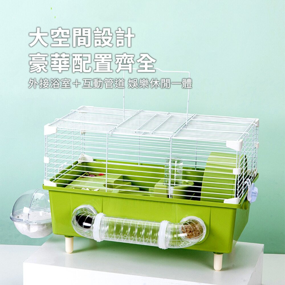Candy 糖果倉鼠小別墅 糖果色 倉鼠籠 豚鼠別墅 靜音跑輪毛掌櫃寵物店-圖片-2