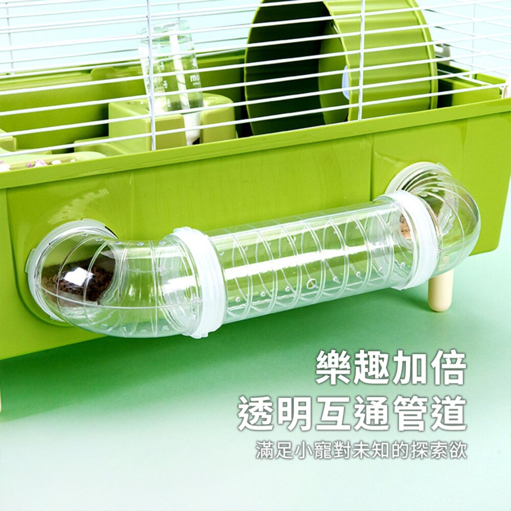 Candy 糖果倉鼠小別墅 糖果色 倉鼠籠 豚鼠別墅 靜音跑輪毛掌櫃寵物店-圖片-5