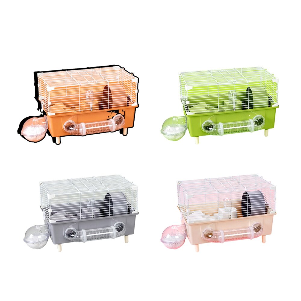  Candy 糖果倉鼠小別墅 糖果色 倉鼠籠 豚鼠別墅 靜音跑輪