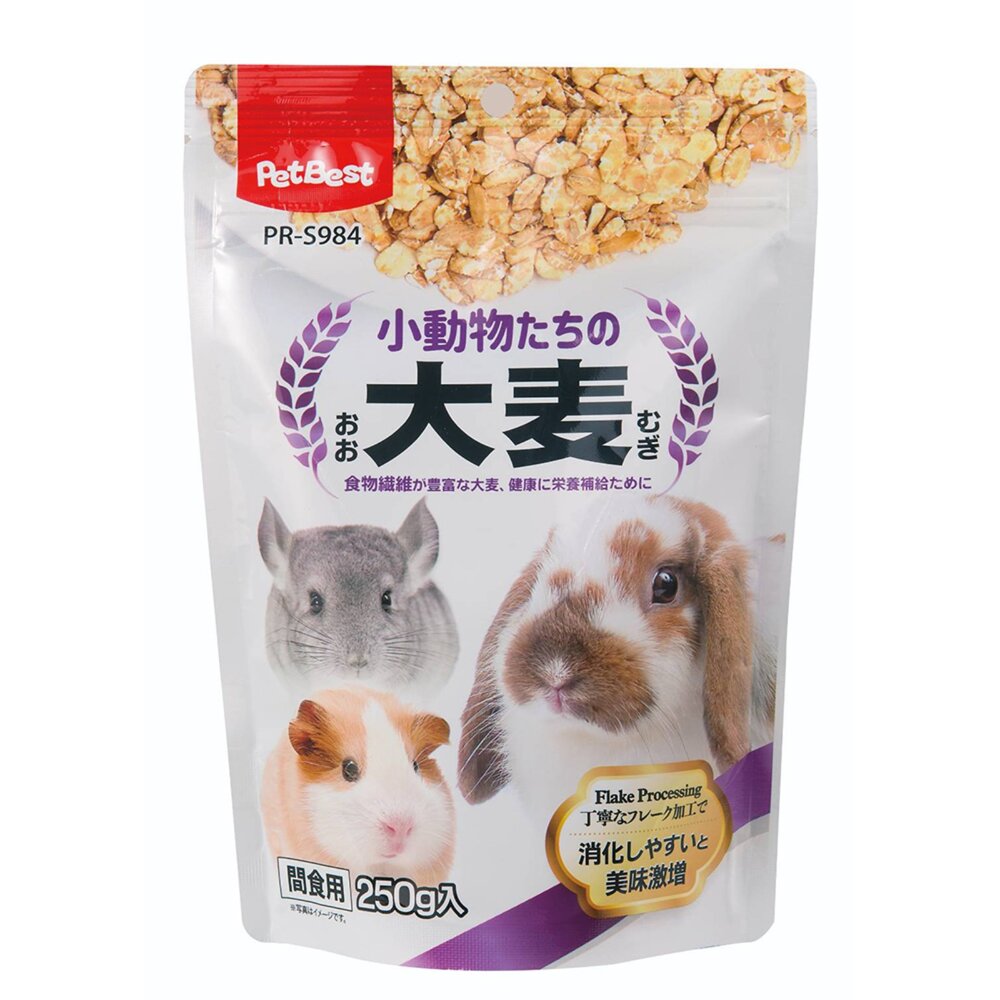 Petbest 麗滋美味烤麥片 小動物用點心 烤麥片 烤燕麥 兔子 天竺鼠 小動物零食毛掌櫃寵物店-圖片-1