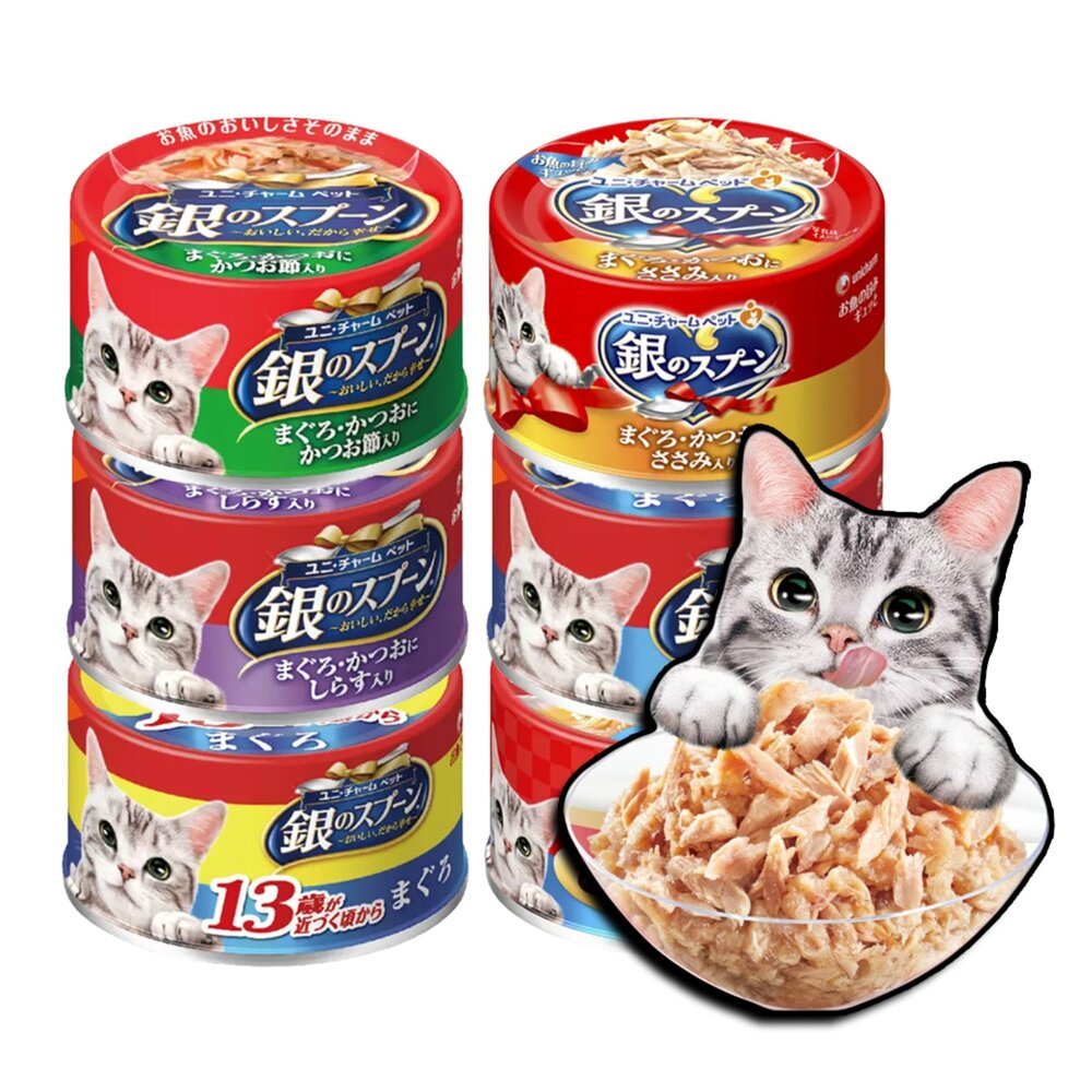 銀湯匙 貓罐頭 主食罐 貓罐頭 貓罐 貓咪罐頭 日本罐頭毛掌櫃寵物店 封面照片