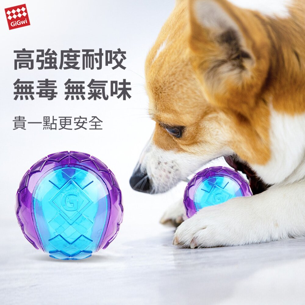 GiGwi G-BALL 寵物玩具球 耐咬球 發生球 玩具 球毛掌櫃寵物店-圖片-1