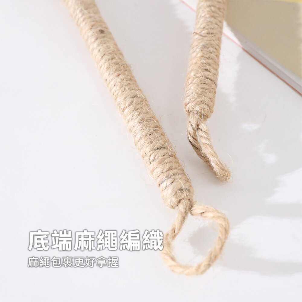 FLUPP 雞毛毯子逗貓棒 羽毛逗貓棒 雞毛撢子 逗貓玩具 麻繩木杆 帶鈴鐺 逗貓棒毛掌櫃寵物店-圖片-3