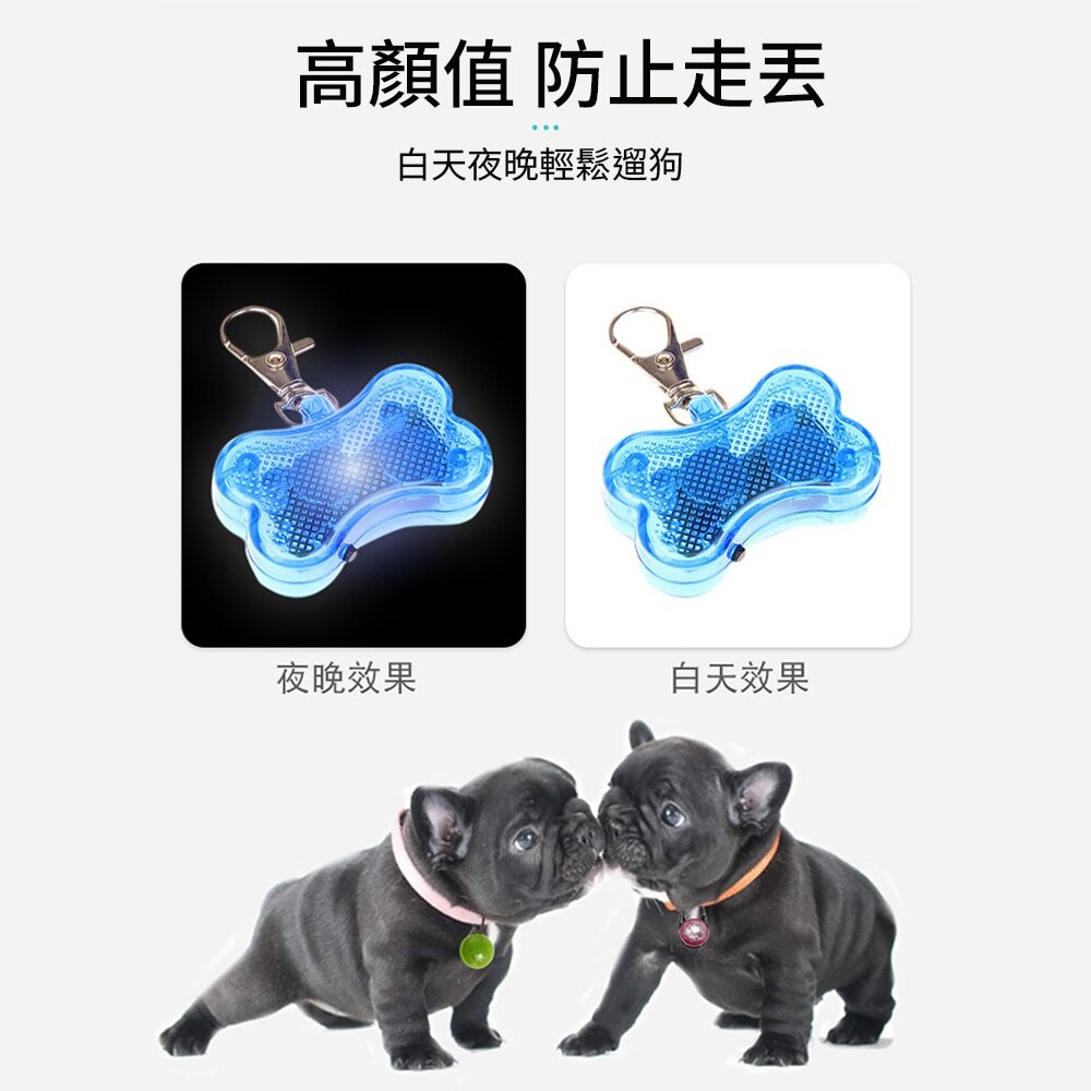 LED發光吊墜 發光項圈 發光 發光狗吊墜 發光狗牌 USB發光項圈 狗狗閃光吊牌 貓狗通用毛掌櫃寵物店-圖片-5