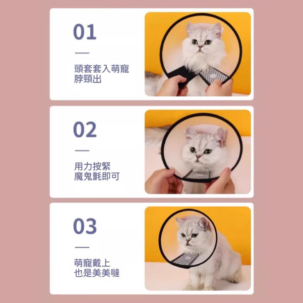 伊莉莎白頸圈 伊莉莎白圈 貓軟頭套 伊麗莎白頭套 寵物頭套 羞恥圈 防舔圈 狗狗頭套 防舔頭套毛掌櫃寵物店-圖片-9