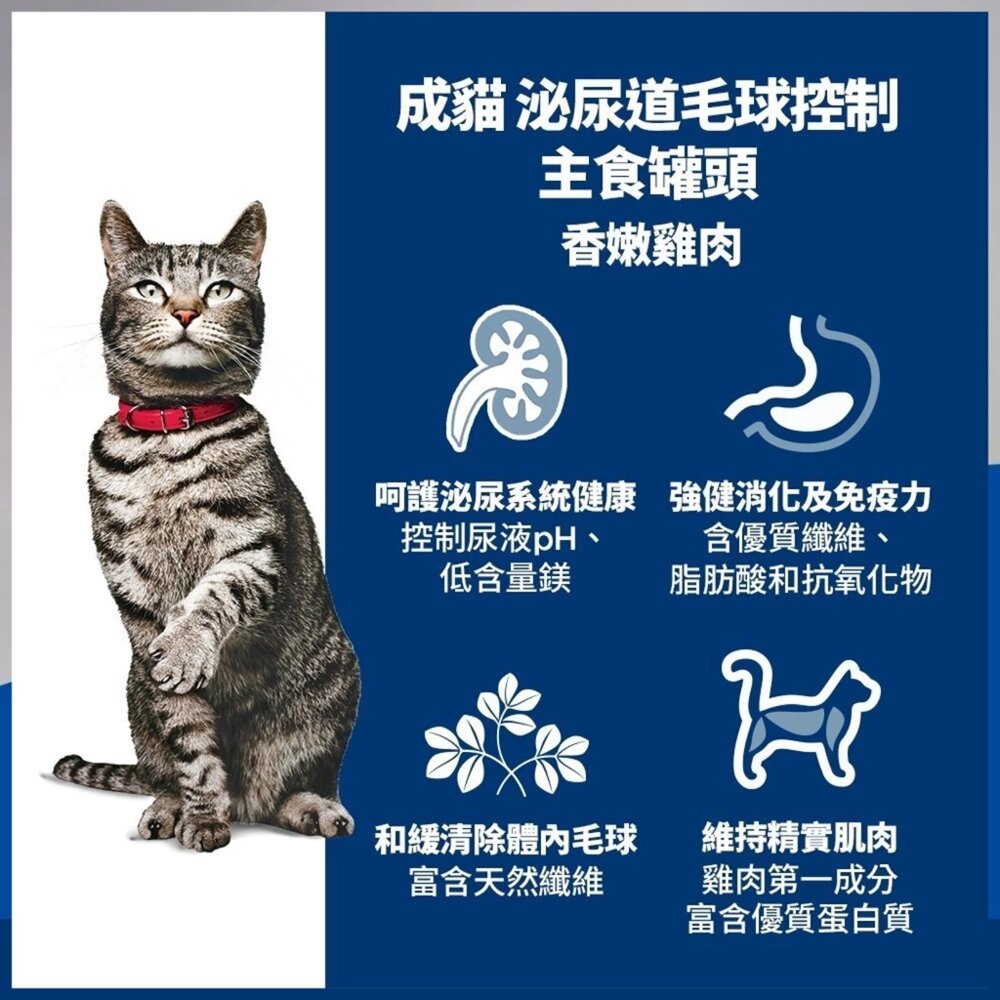 希爾思 Hills 成貓 幼貓 老貓主食罐 貓罐頭 泌尿道 化毛 貓主食罐 貓罐頭 主食罐毛掌櫃寵物店-圖片-6