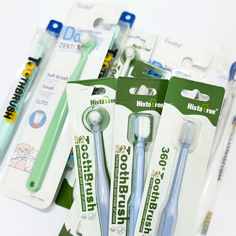 Toothbrush 寵物牙刷 360牙刷 萬毛牙刷 狗牙刷 貓牙刷 潔牙 口腔清潔 預防口臭 口齒保養毛掌櫃寵物店-圖片-1