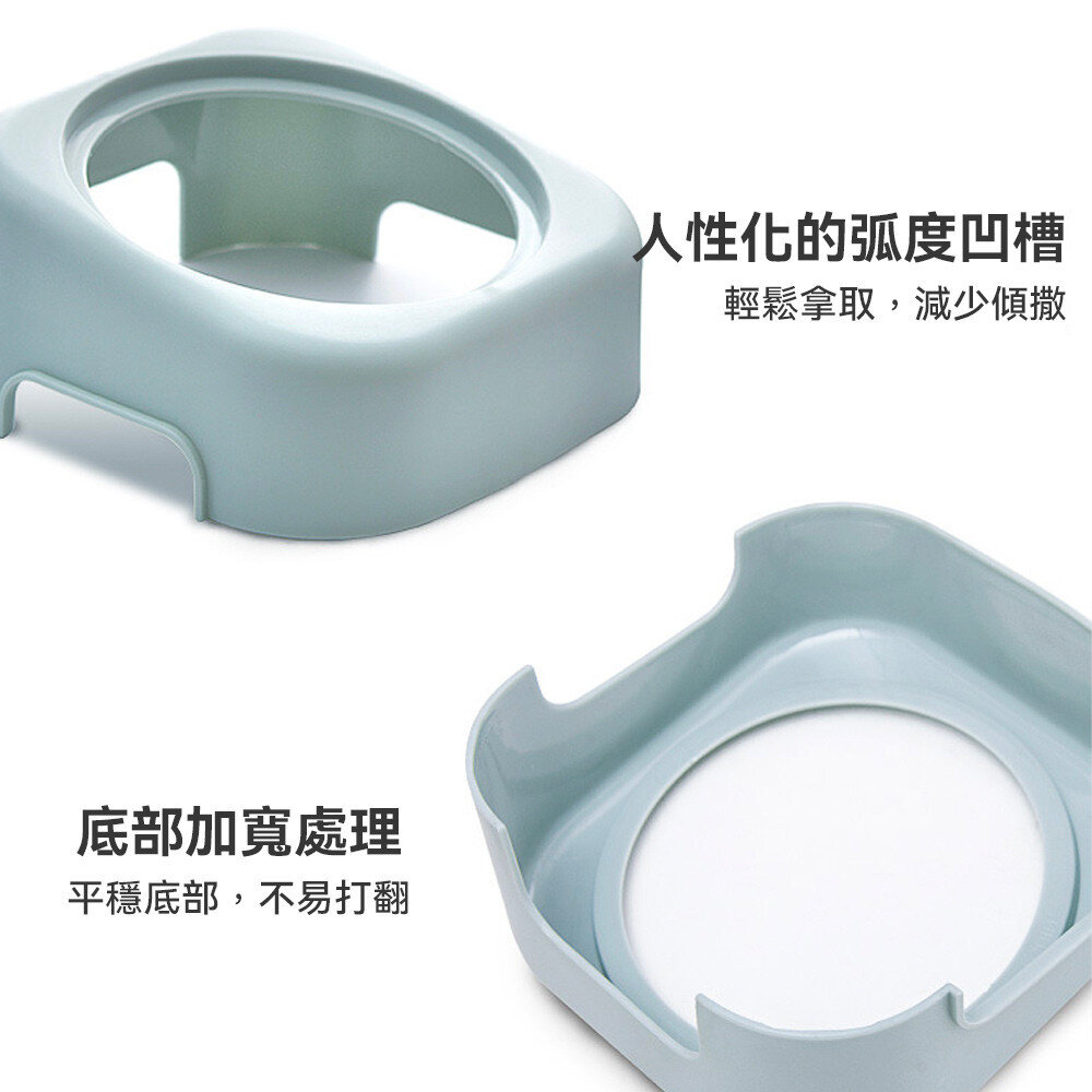 YK斜坡不銹鋼單碗 不銹鋼寵物碗 寵物碗 寵物盆 狗碗 貓碗 塑膠碗 寵物毛掌櫃寵物店-圖片-5
