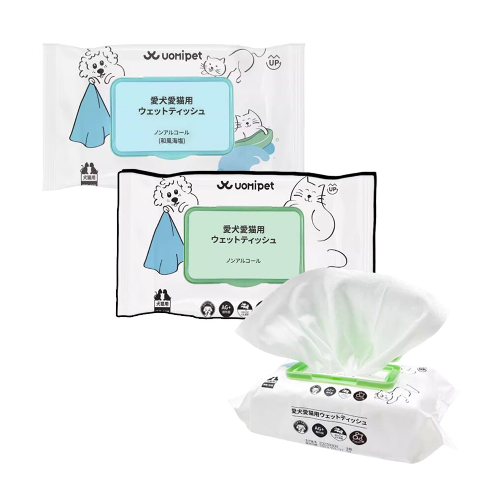 260101213013-UOMipet 日本寵物濕紙巾 寵物濕巾 貓專用 狗狗濕巾紙 免洗 貓咪擦屁股神器 淚痕貓用品毛掌櫃寵物店