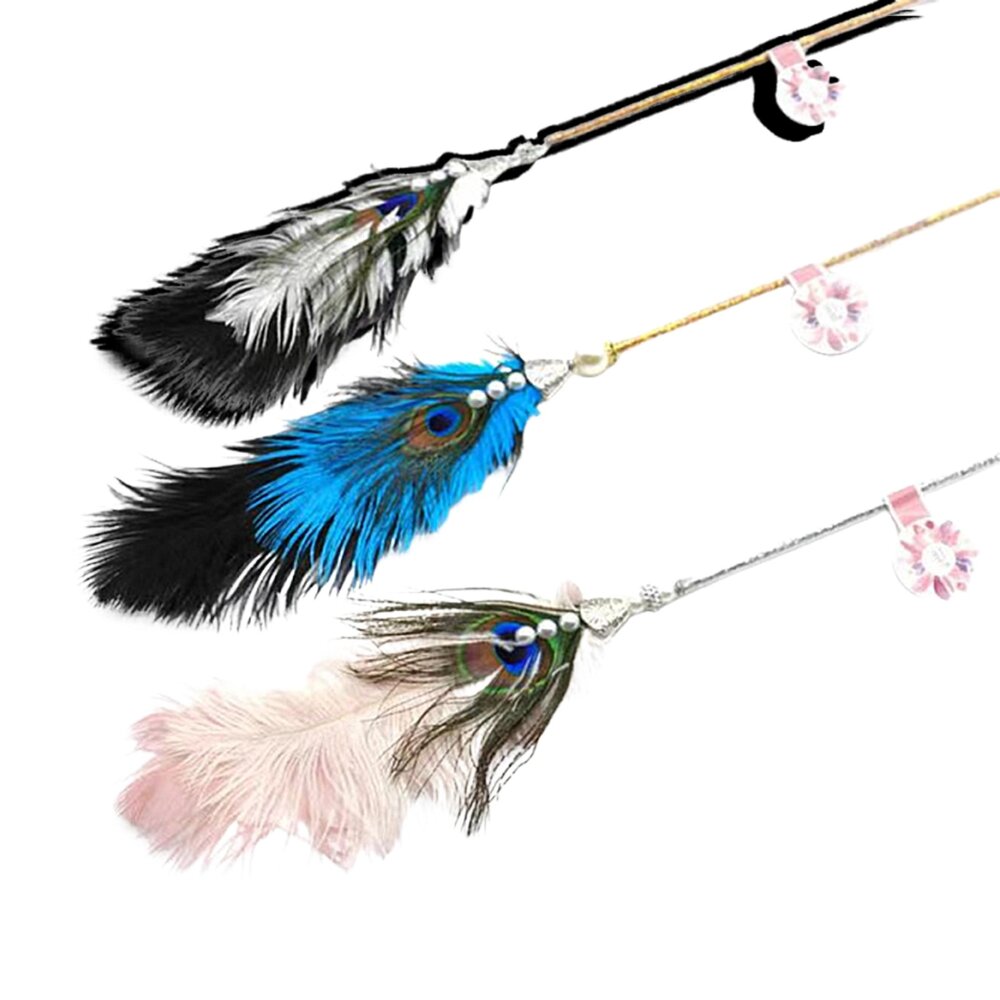 260117195310-珍珠鴕鳥孔雀毛逗貓棒 貓玩具 輕奢鴕鳥孔雀毛逗貓棒 互動鈴鐺 逗貓玩具 寵物用品毛掌櫃寵物店