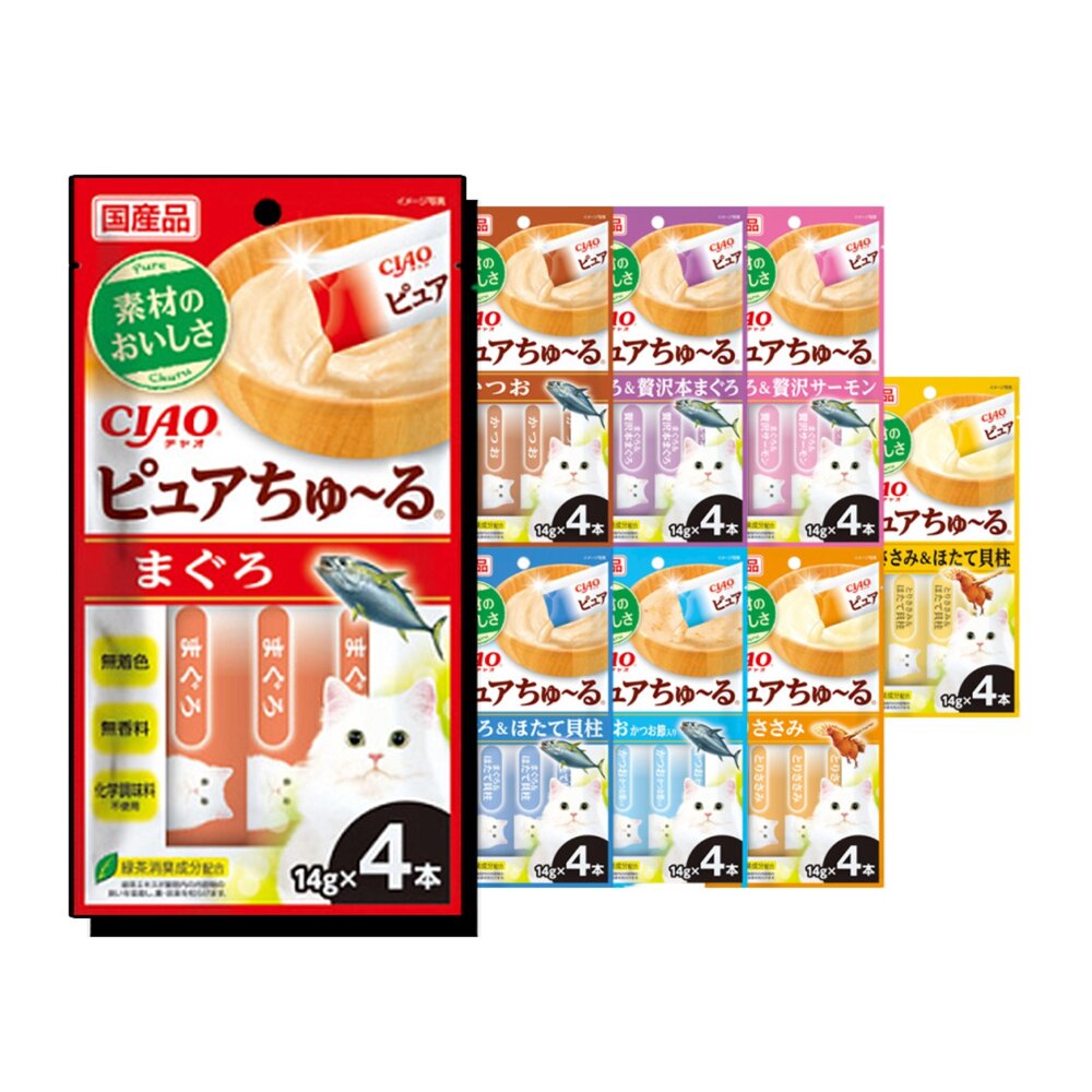 CIAO啾嚕肉泥PURE貓咪肉泥貓食品毛掌櫃寵物店