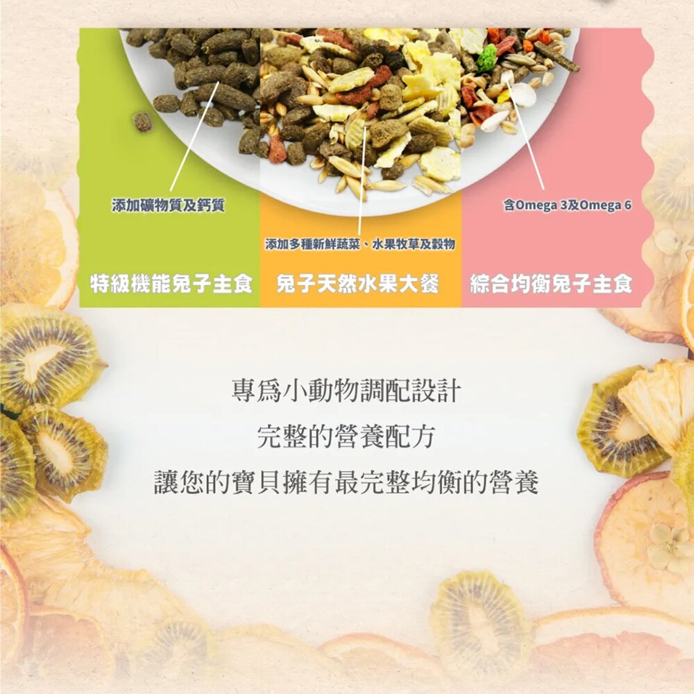 Pet Village 魔法村 綜合均衡主食 鼠兔飼料 倉鼠 兔子 天竺鼠飼料毛掌櫃寵物店-圖片-2