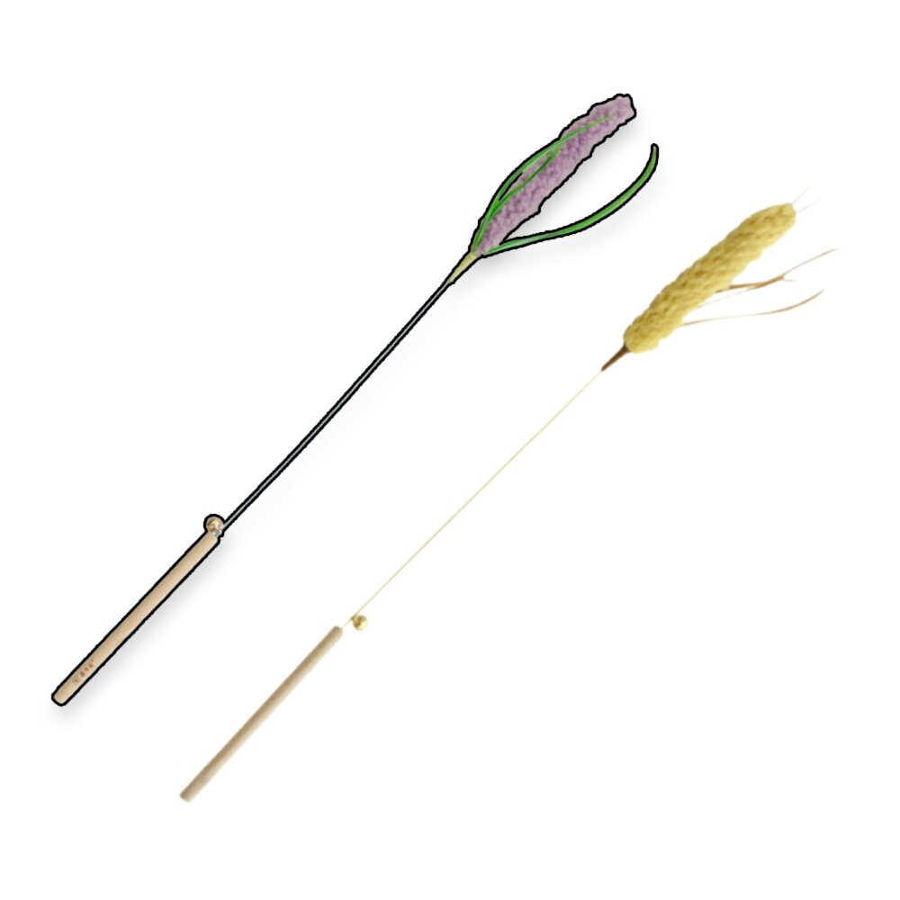 260410015735-草本植物逗貓棒 貓玩具 逗貓神器 造型逗貓棒 互動貓玩具 植物造型逗貓棒毛掌櫃寵物店