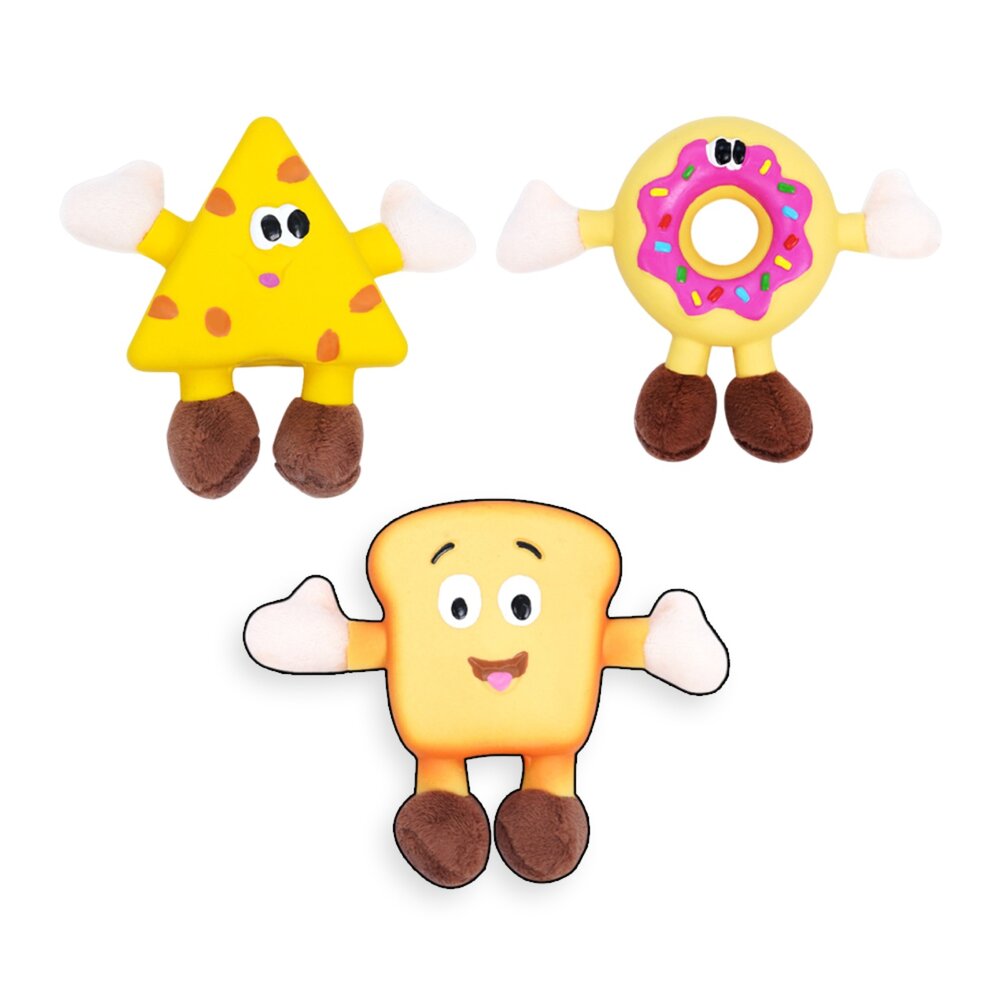 毛絨乳膠甜品玩具 狗玩具 發聲玩具 磨牙玩具 犬玩具 犬用 乳膠甜點系列 狗狗最愛