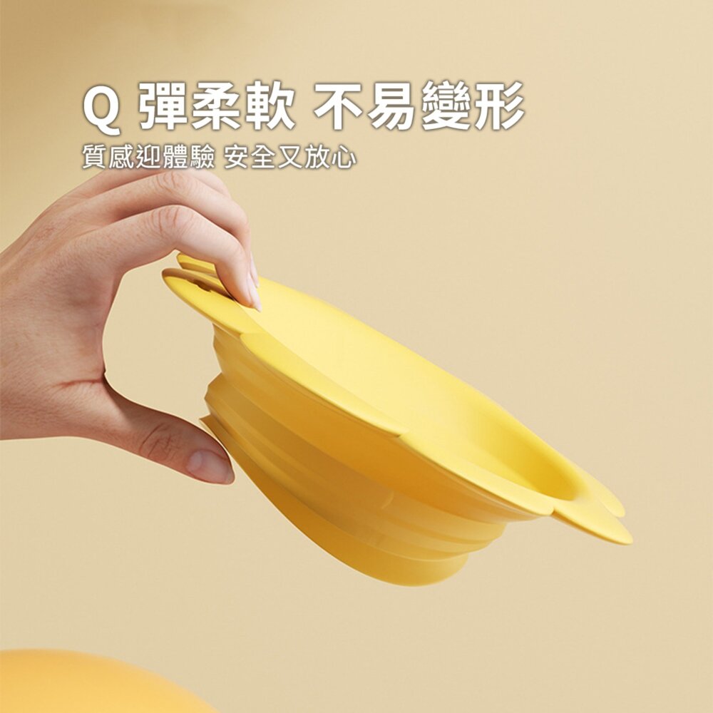 餵根蔬 Vegansu 花朵外出折疊碗 寵物 花朵 折疊碗 矽膠 戶外 便攜 喝水碗 狗碗 貓碗 寵物隨行杯毛掌櫃寵物店-圖片-5