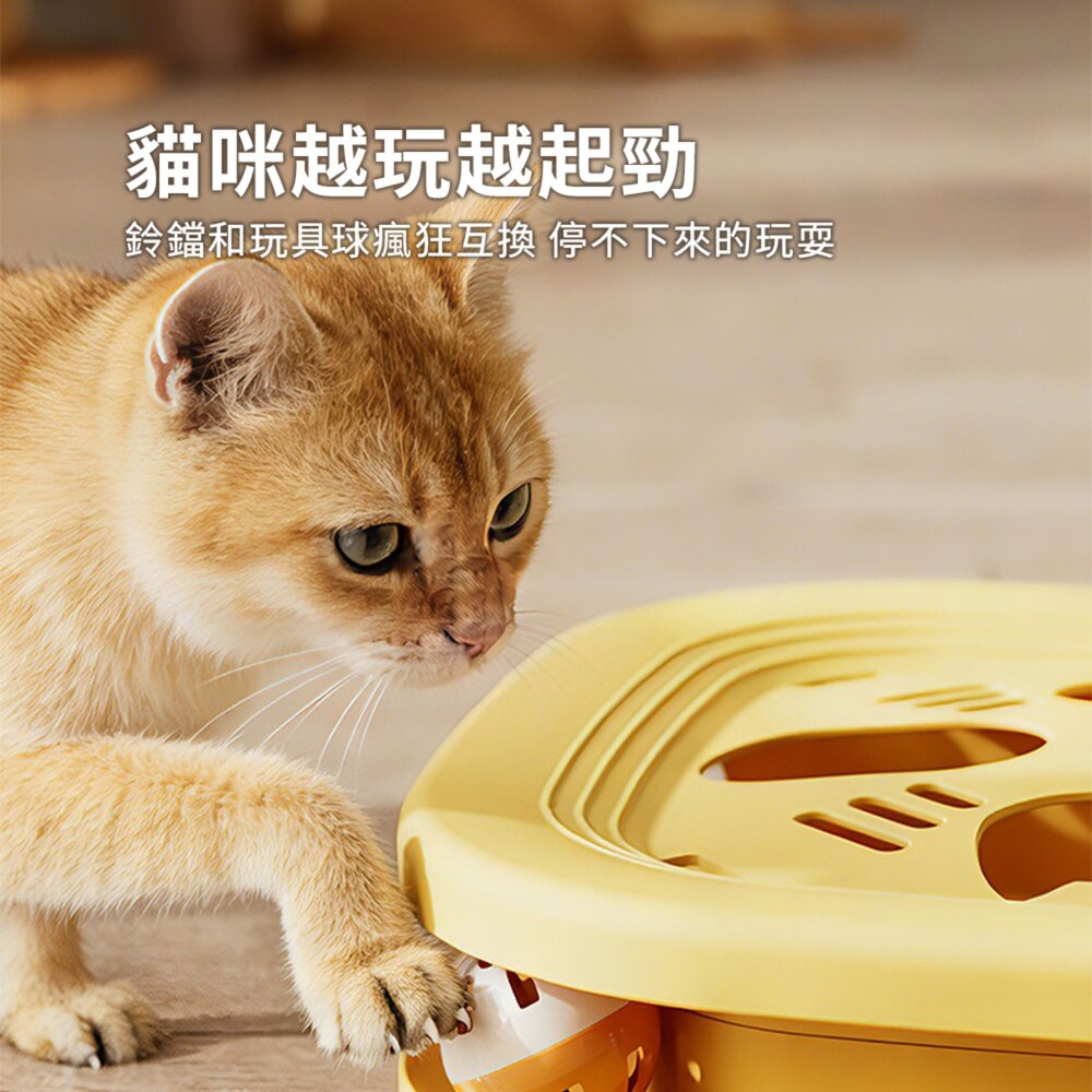 RCC 貓臉掏掏樂貓玩具 貓咪 玩具 鈴鐺發聲 羽毛逗 貓棒 自嗨解悶神器 益智掏掏樂 貓玩具毛掌櫃寵物店-圖片-6