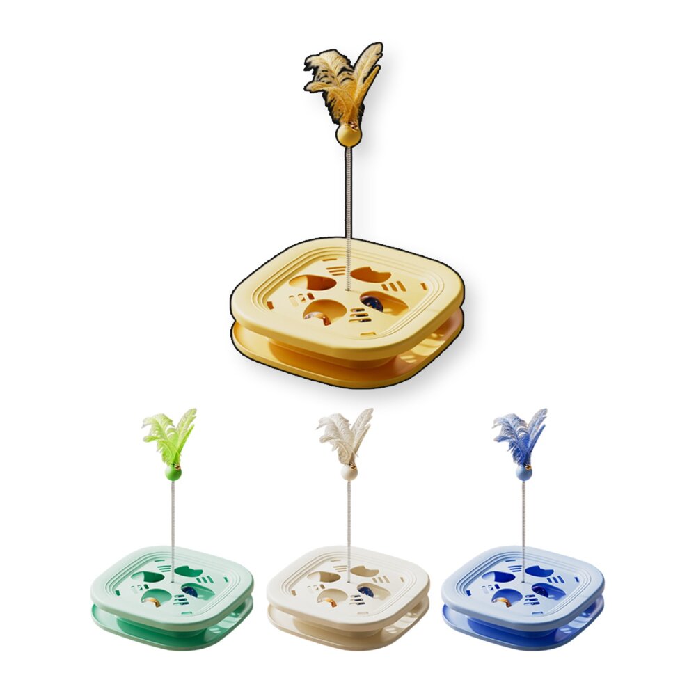 260412231620-RCC 貓臉掏掏樂貓玩具 貓咪 玩具 鈴鐺發聲 羽毛逗 貓棒 自嗨解悶神器 益智掏掏樂 貓玩具毛掌櫃寵物店