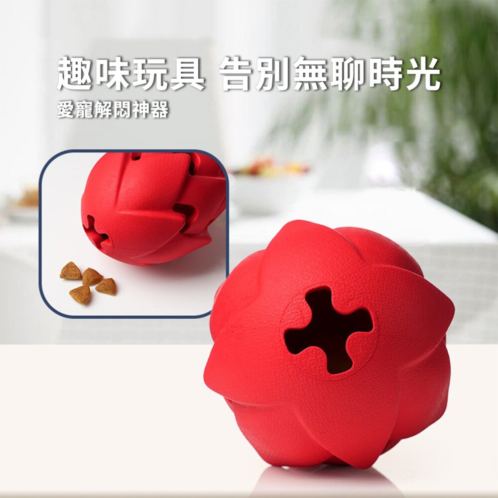 漏食藏食水果玩具 漏食藏食草莓玩具 互動磨牙潔齒 狗狗玩具 天然橡膠材質 寵物玩具毛掌櫃寵物店-圖片-4