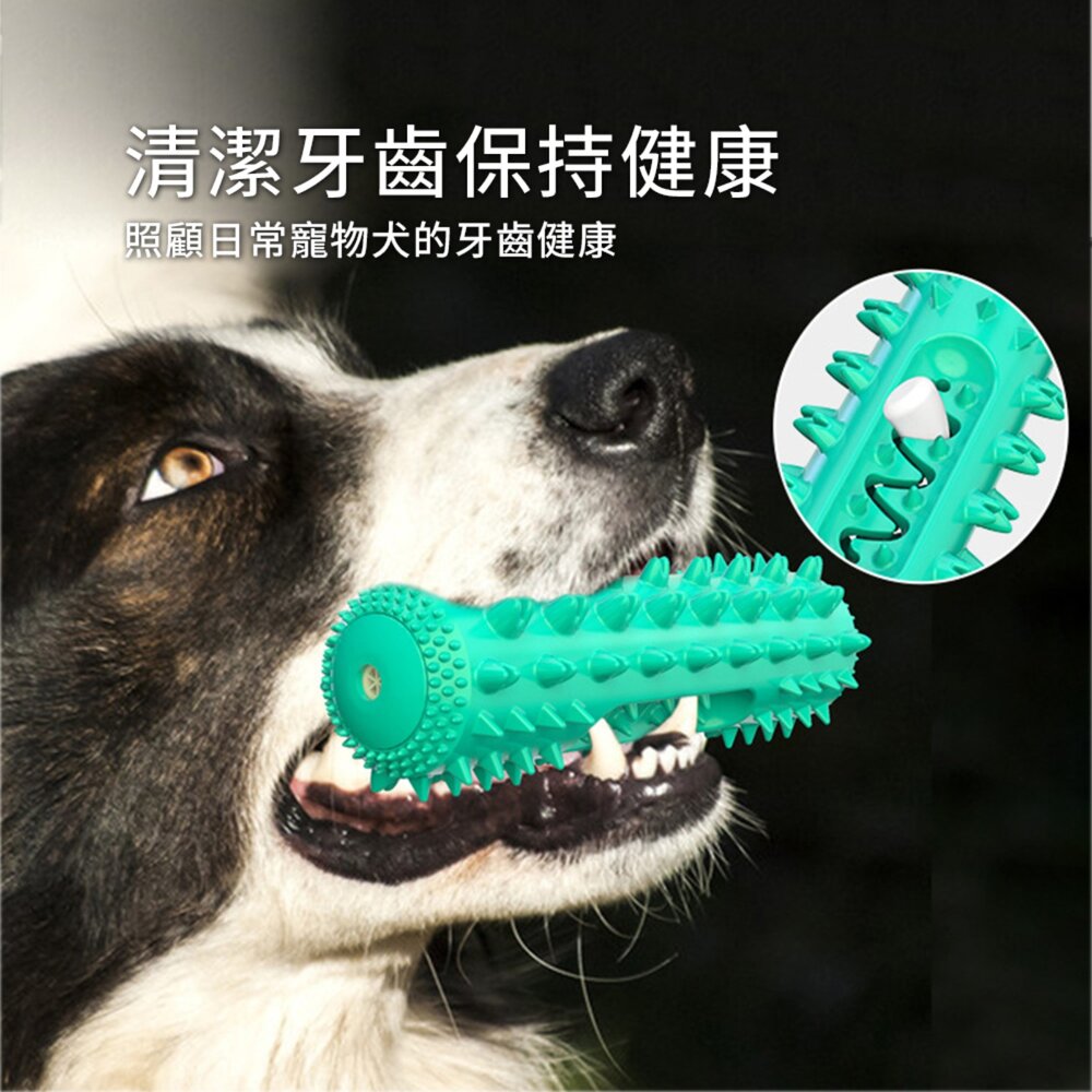 發聲鋸齒磨牙棒 發聲鋸齒潔牙棒 可塗牙膏 狗狗漏食玩具 水上漂浮 深度磨牙 益智藏食 寵物用品毛掌櫃寵物店-圖片-6