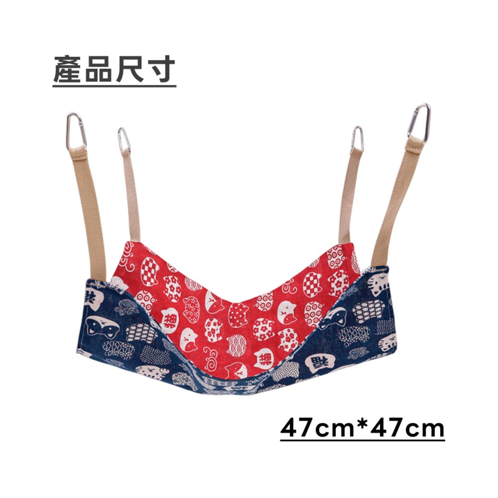 CottonCat 貓吊床 日系麻棉貓吊床 8KG高承重 貓籠吊床 寵物懸掛式吊床 金屬登山扣 肥貓無憂 貓咪休閒睡榻-圖片-6